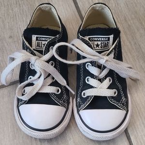 Toddler black all star converse